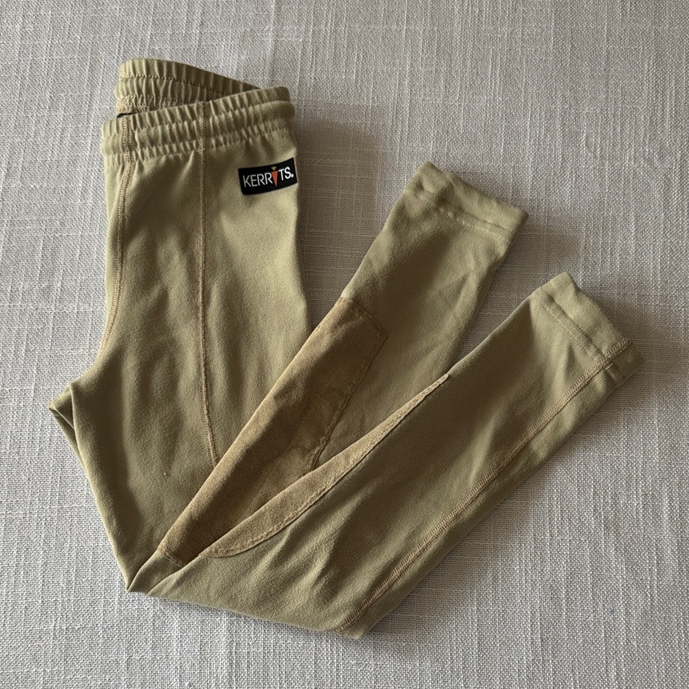 Kerrits Kids Tan Knee Patch Riding Breeches Pants